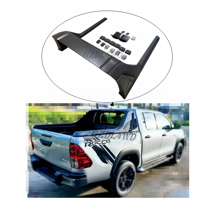 Черный пластиковый рулон для аксессуаров Hilux Revo