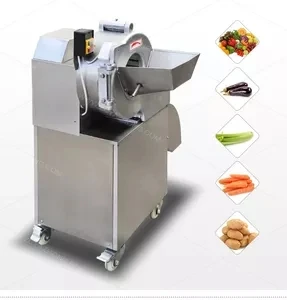Commercial Potato Cutting Machine Electric Slicer Vegetables Cut Dicing Machine Ginger Cutter Shredder Food Processor