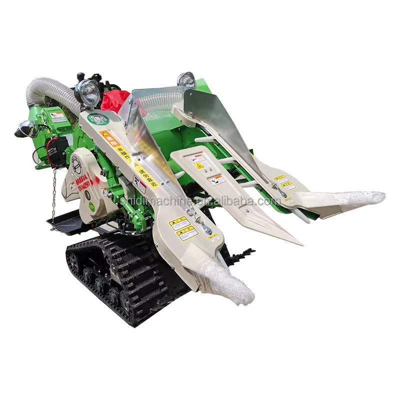 Self Walking Mini Wheat Rice Combine Harvester Multifunction Automatic  Mini Rice Wheat Harvester