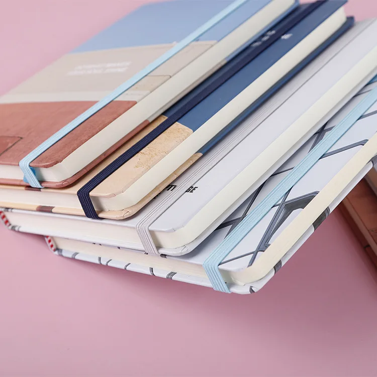 Professional manufacture custom printed cheap hardcover book city style student diary notebook