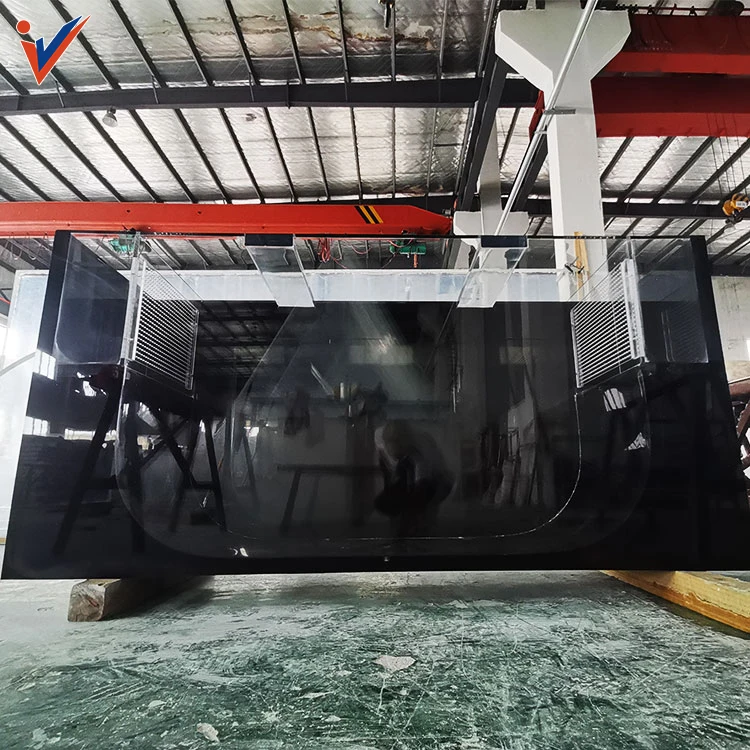 Leyu Factory custom  cylinder Direct Large Sale sustainable plastic aquarium Good Price Large Fish Tank