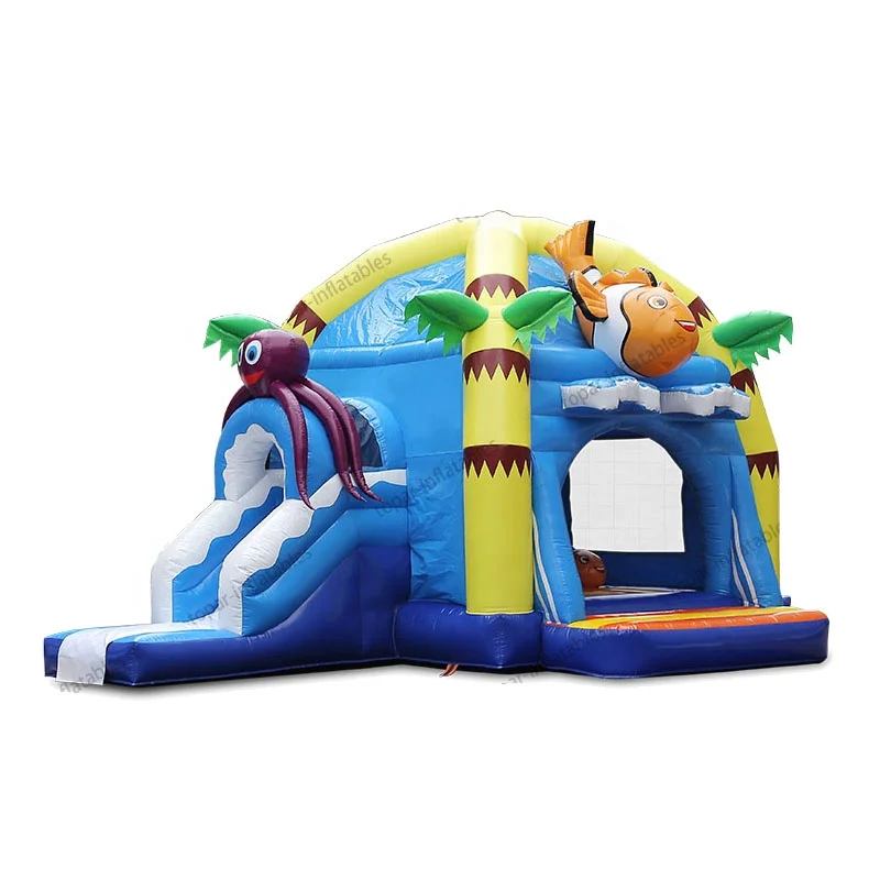 Новинка 2021, надувной батут, комбинация замка, детская игровая площадка, надувной замок, горка