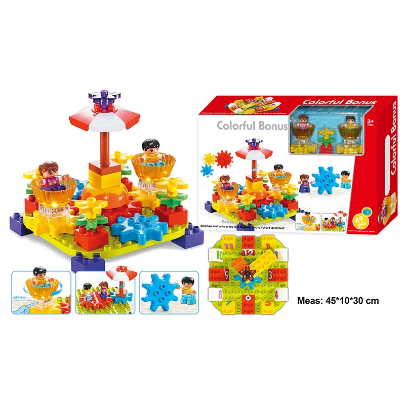 49 шт. карусели большие пластиковые блоки городской квартал, мои первые строительные блоки для детей ясельного возраста
