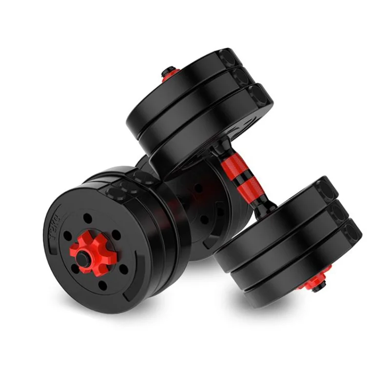 Factory Manufacturer Weightlifting Adjustable Dumbbell 30Kg 40Kg Cement Dumbbell Set Mancuernas LB KG