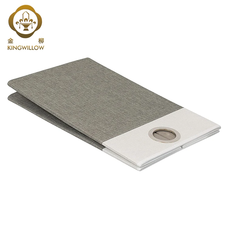 Foldable collapsible rectangular  laundry fabric basket dirty laundry hamper basket customized