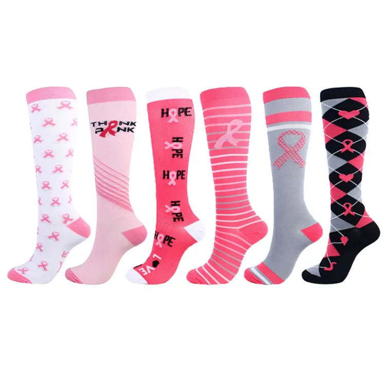 OEM New design ready to ship colorful winter casual nylon women knee high socks