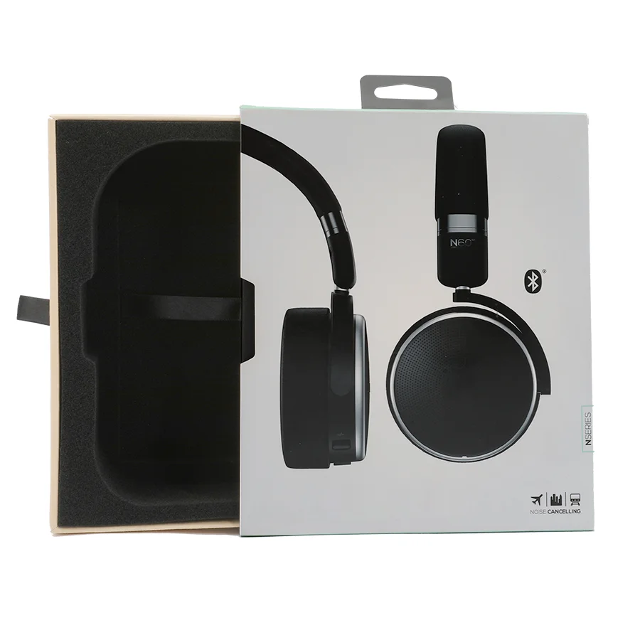 Wired Headphone Earphones Package Paper Box Custom Logo Protective Shell EarPhone Case Packaging