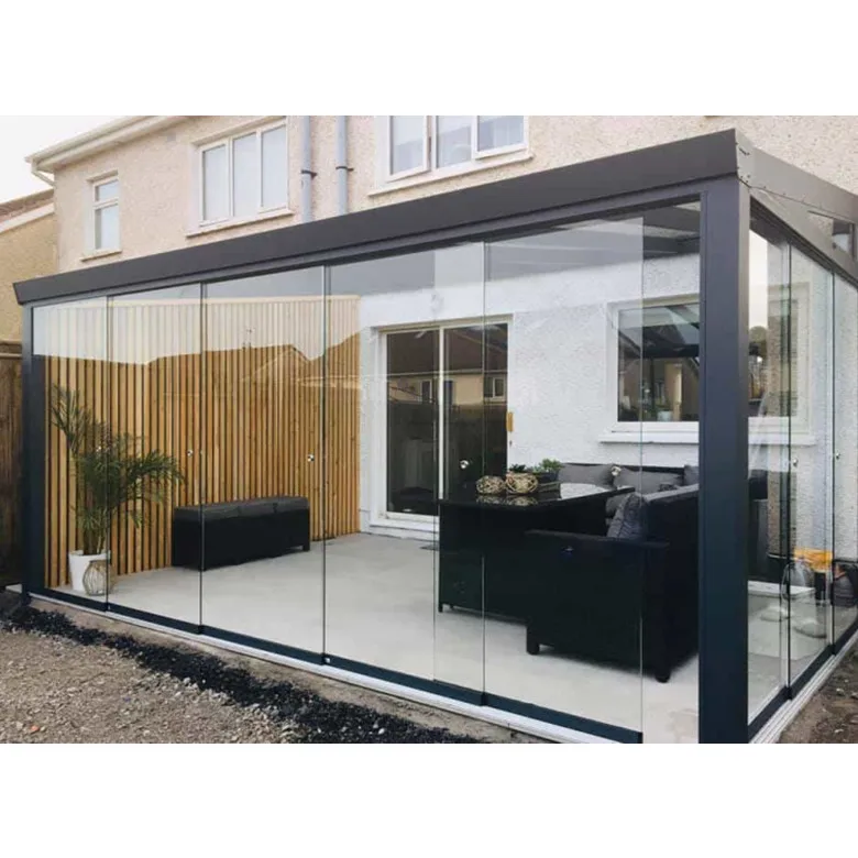 Wintergarten Wall Mounted Aluminum Alloy Veranda Glass Sunroom