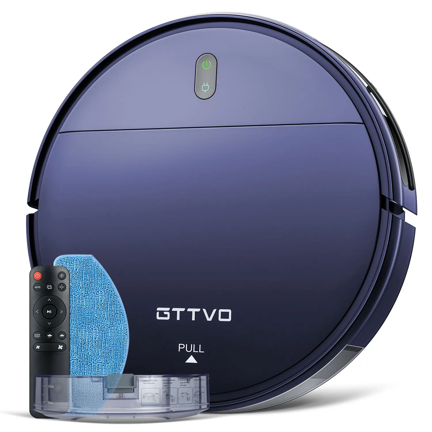 BR151 GTTVO Self Charge Smart Automatic Rechargeable Wireless WIFI Dry and Wet Floor Sweeping Robot Vacuum Cleaner and Mop