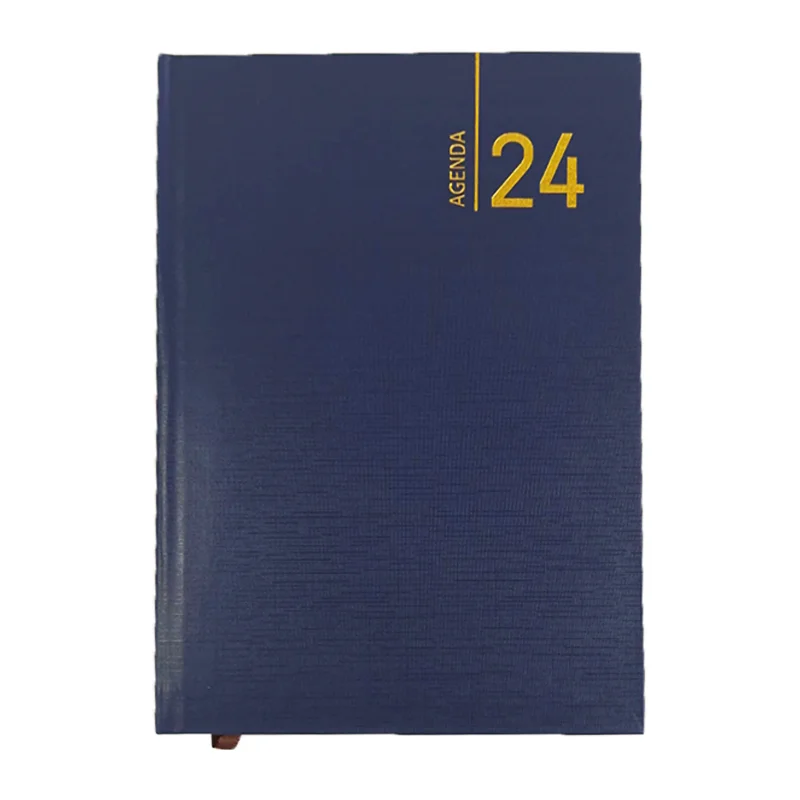 Custom logo 2024 Hardcover A5 Paper Note Book Diary Journal Agenda Daily Weekly Monthly Organizer Planner Notebook