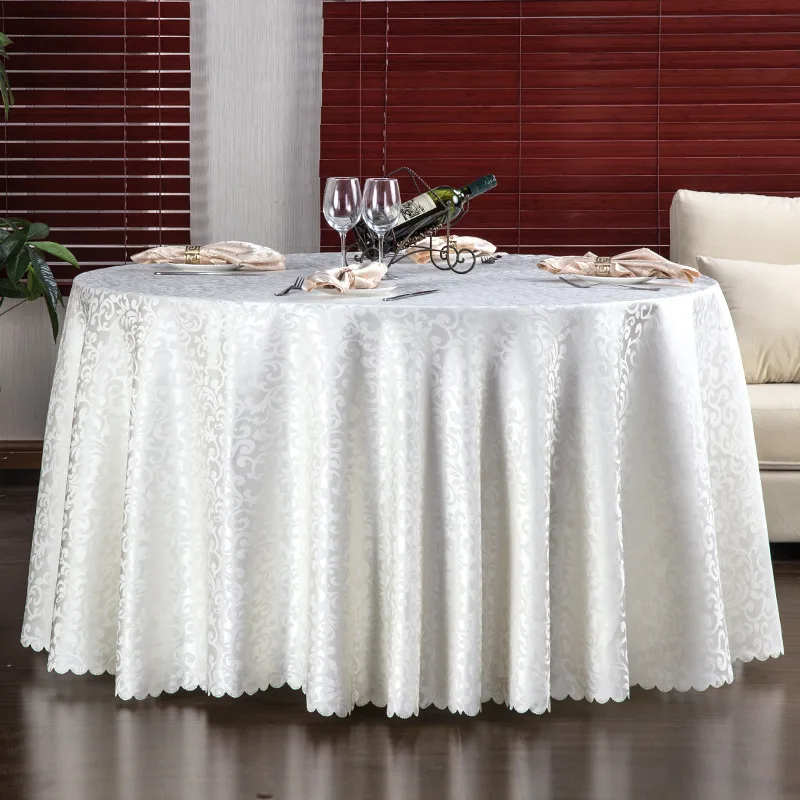 Luxury round table cloth for wedding Round Sequin Embroidered Roll Table Cloth Light Seamless Square Modern Festival Decoration