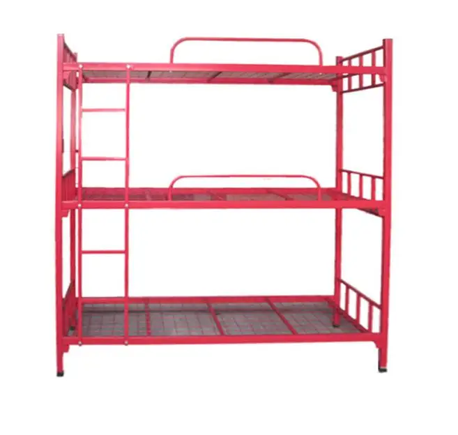 Luoyang оцинковонной железной завода 3 яруса кружевных двухъярусная кровать тремя уровнями тройной кровать цена