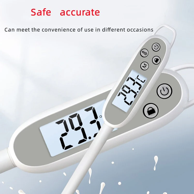 Digital Instant Read Water Thermometer for Cooking Meat Candy Tea Milk Oil Kitchen Digital Food Probe for Outdoor BBQ Grilling