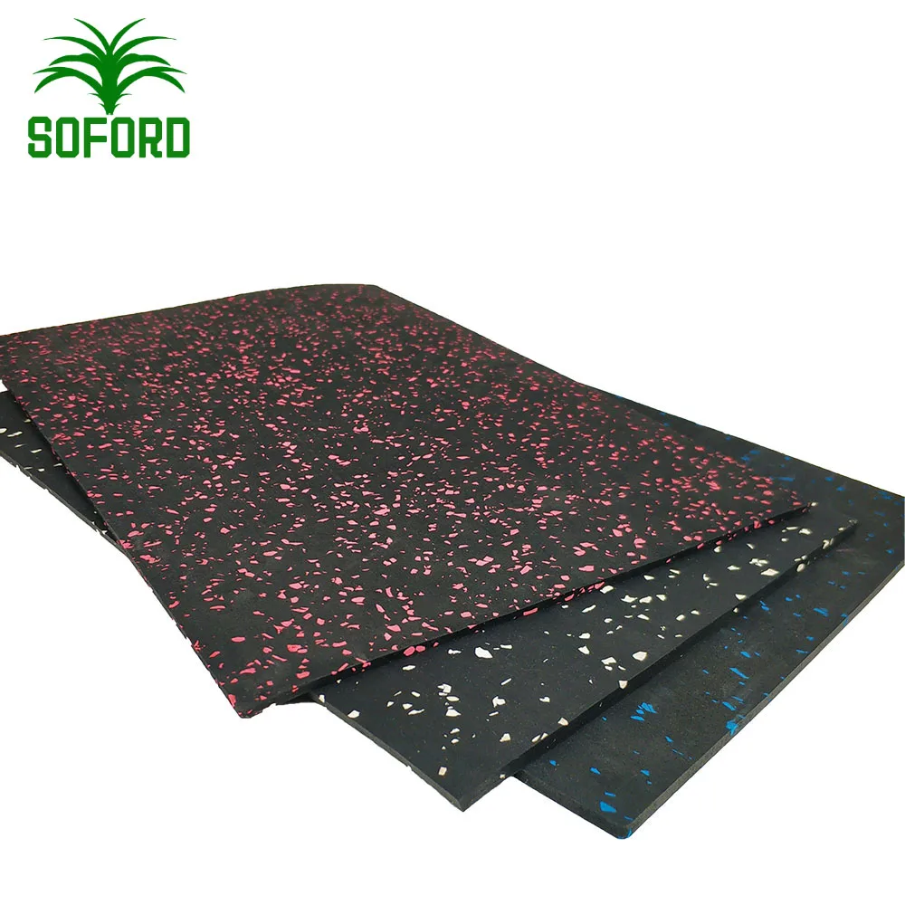 Durable EPDM Gym Rubber Mat Flooring Roll for Gymnastics Factory Price Protective Rubber Mat for Fitness and Gym
