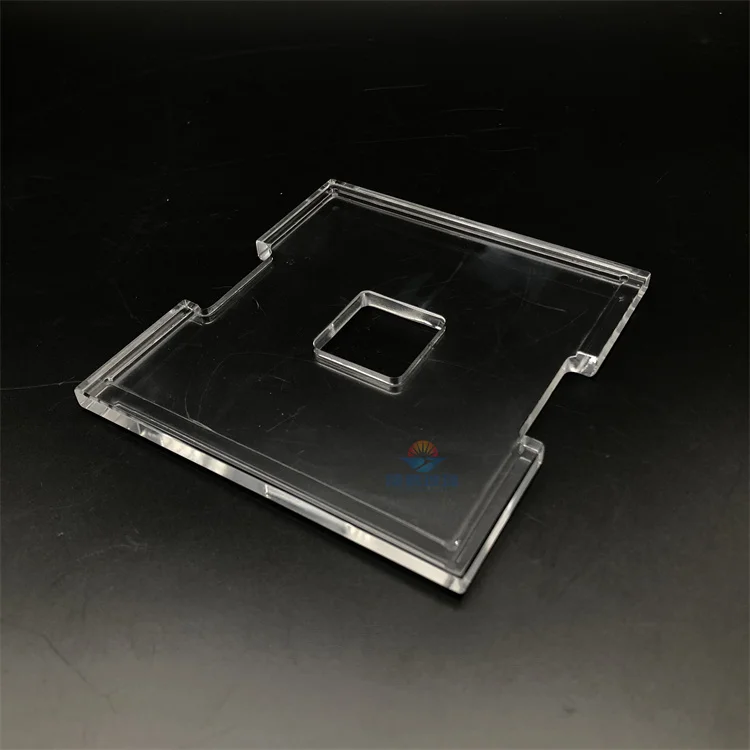 Polishing the edges and inner hole walls of quartz glass cover plates, polishing the concave surface, and processing the smooth