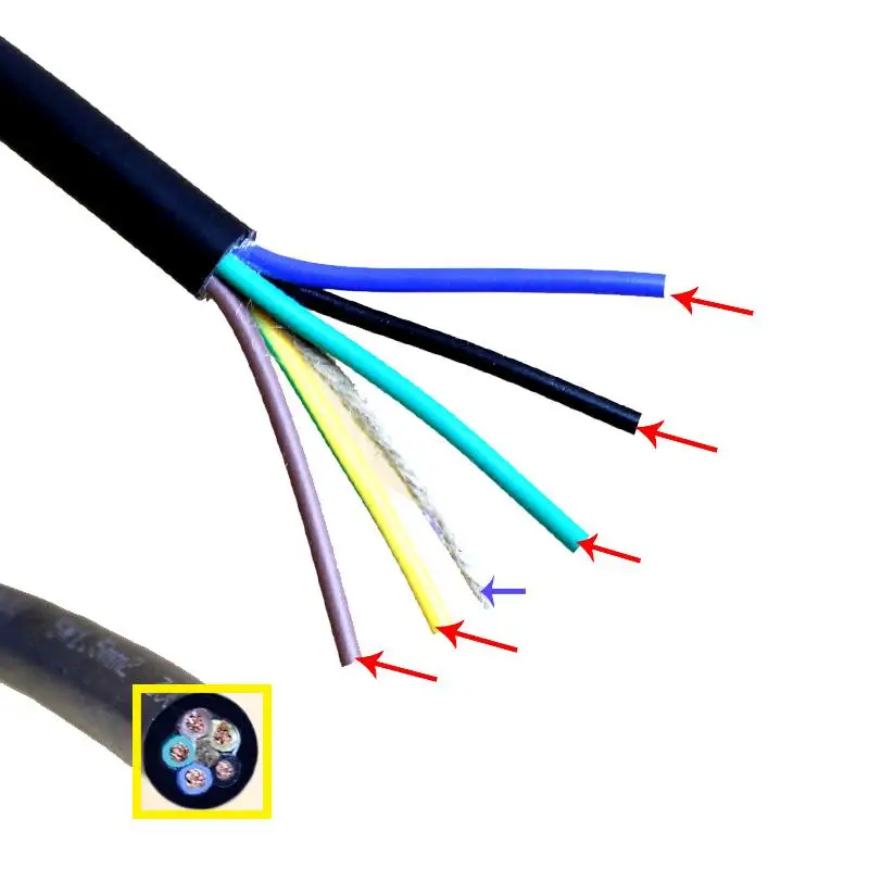 Air Conditioner Wire General Power Cord Signal Line Connecting Line Sheathed Cable