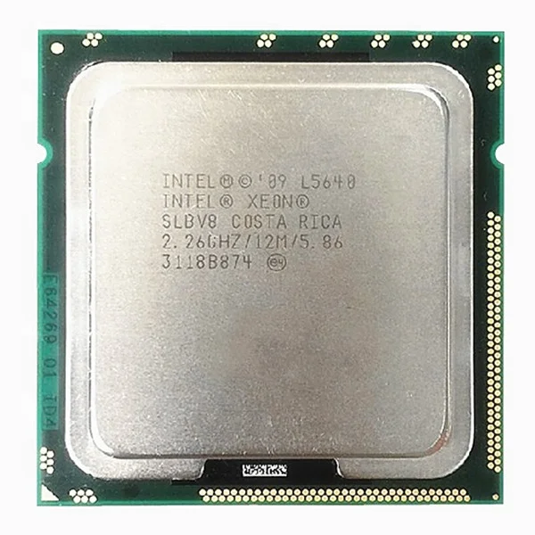 Intel Xeon L5640 12M Cache, 2.26 GHz, 5.86 GT/s Intel QPI 60W Six Core LGA1366 5640 Desktop CPU Processor