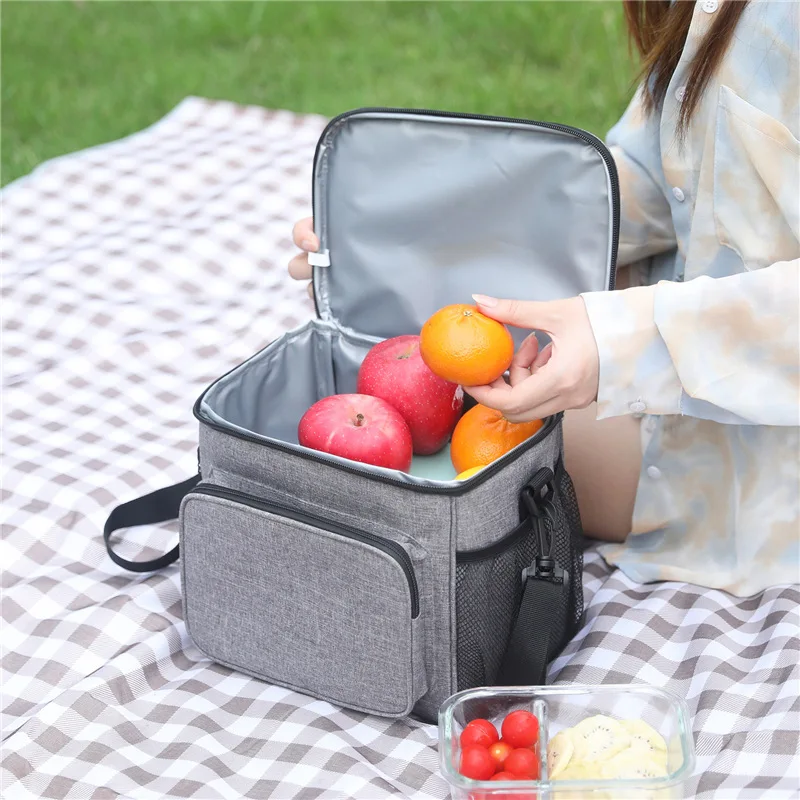Nurse lunch bag double layer student cheap price in stock ice pack beer pizza cool box