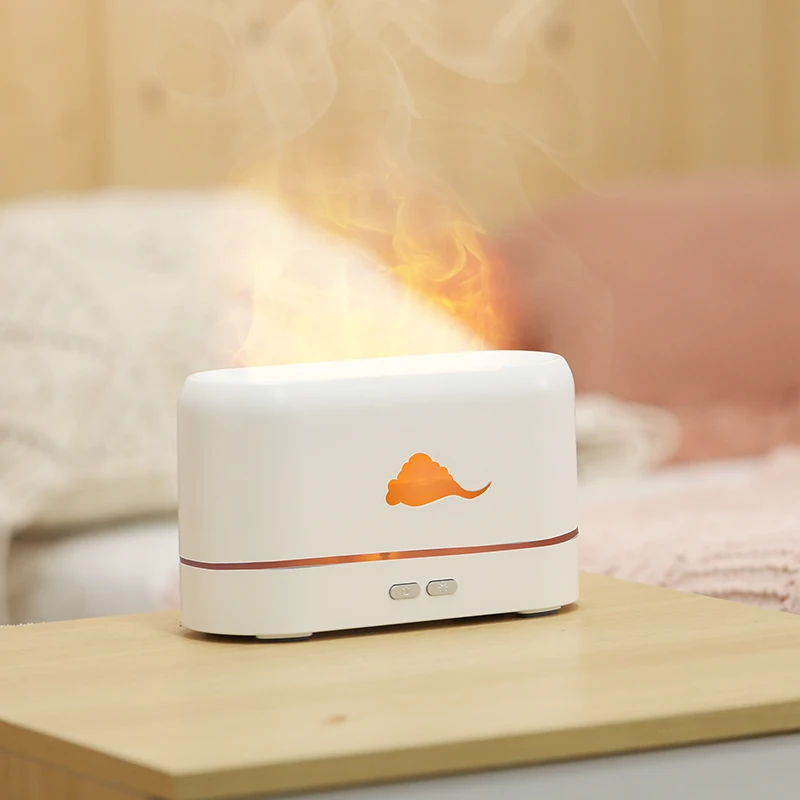 Remote Control Ultrasonic USB Flame Humidifier Essential Oil Aroma 3D Fire Flame Diffuser