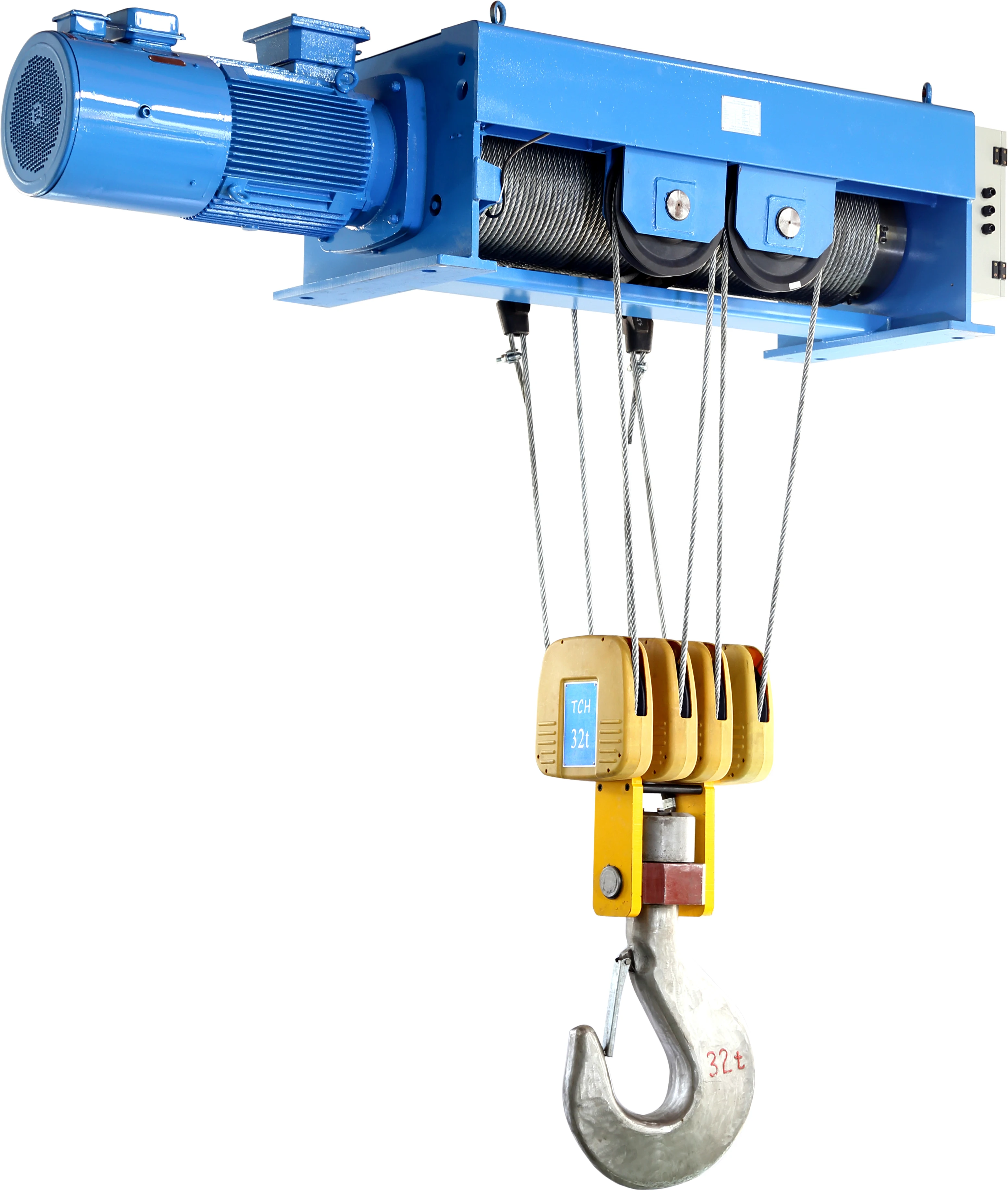 Single beam Bridge hoist electric fixed hoist wire rope crane hoist high quality