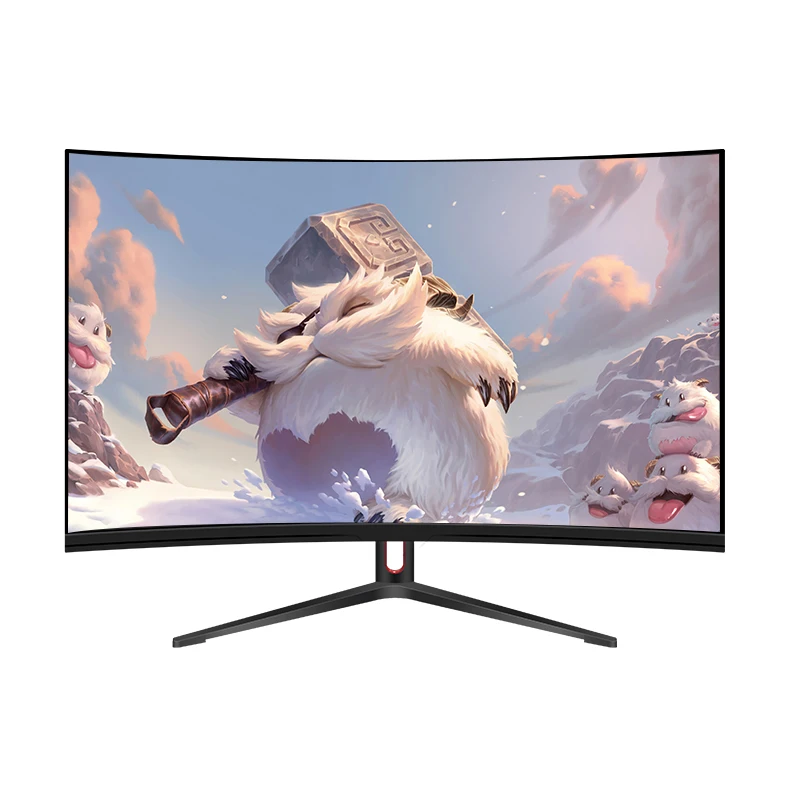 Curve Monitor Wholesale Price 4K Display Screen Computer 2K 144Hz 24 27 32 Inch Monitor