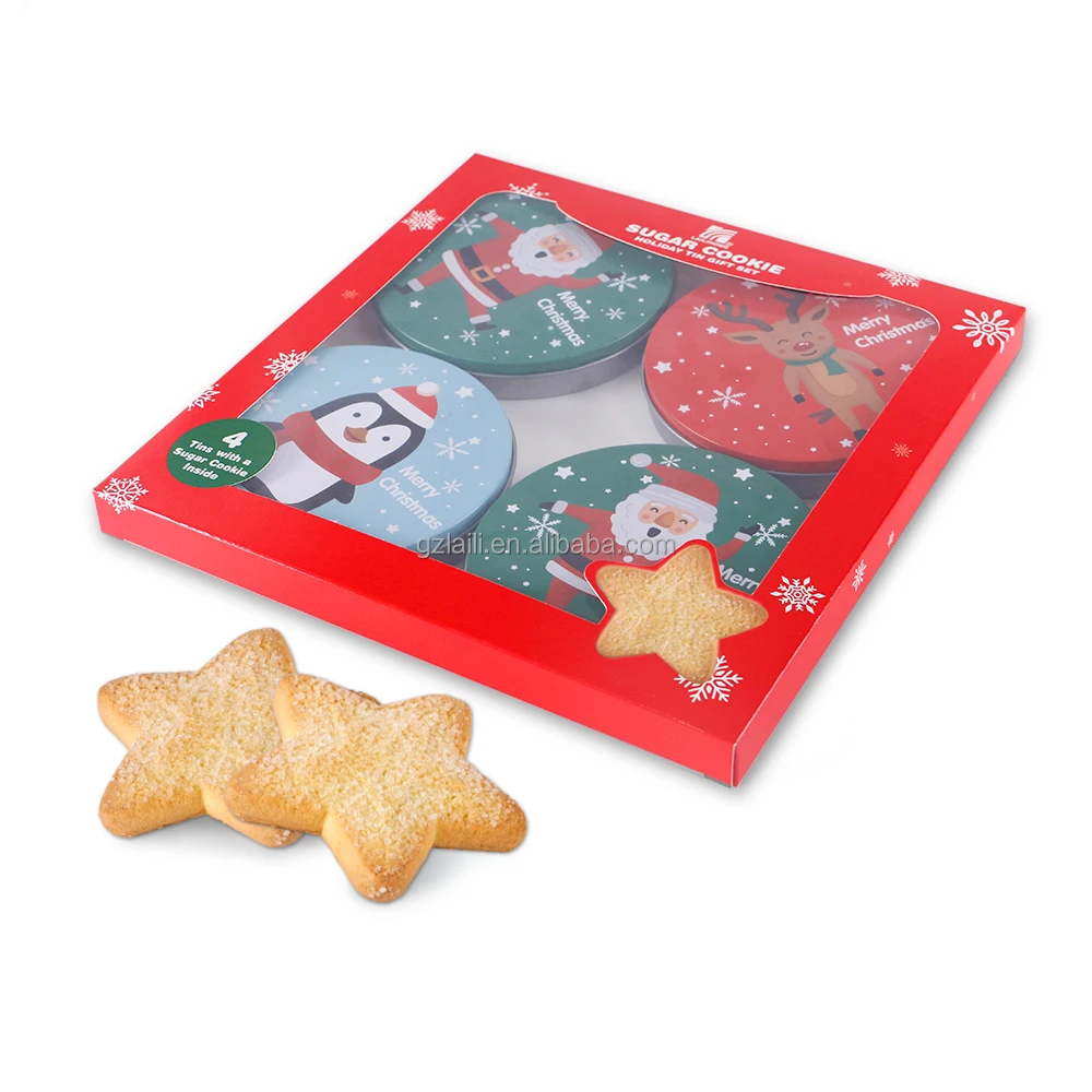 Customizable Christmas Classic Cookies Supplier Biscuit Cookie  Individually wrapped Sugar cookies