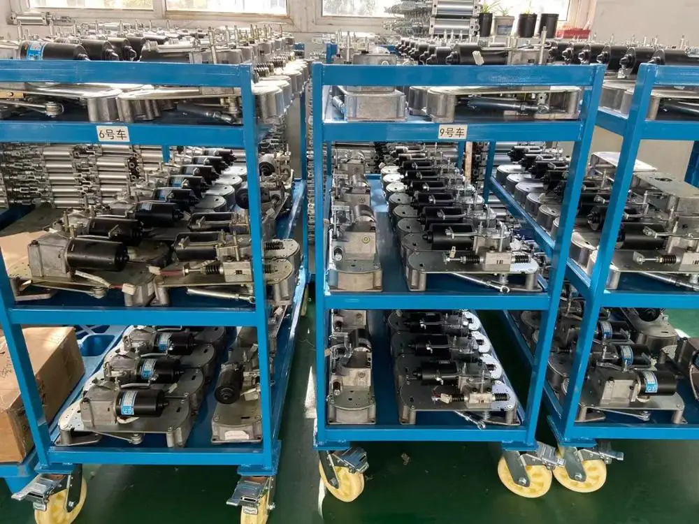 
12V electric school bus automatic folding door opening pump mechanism 