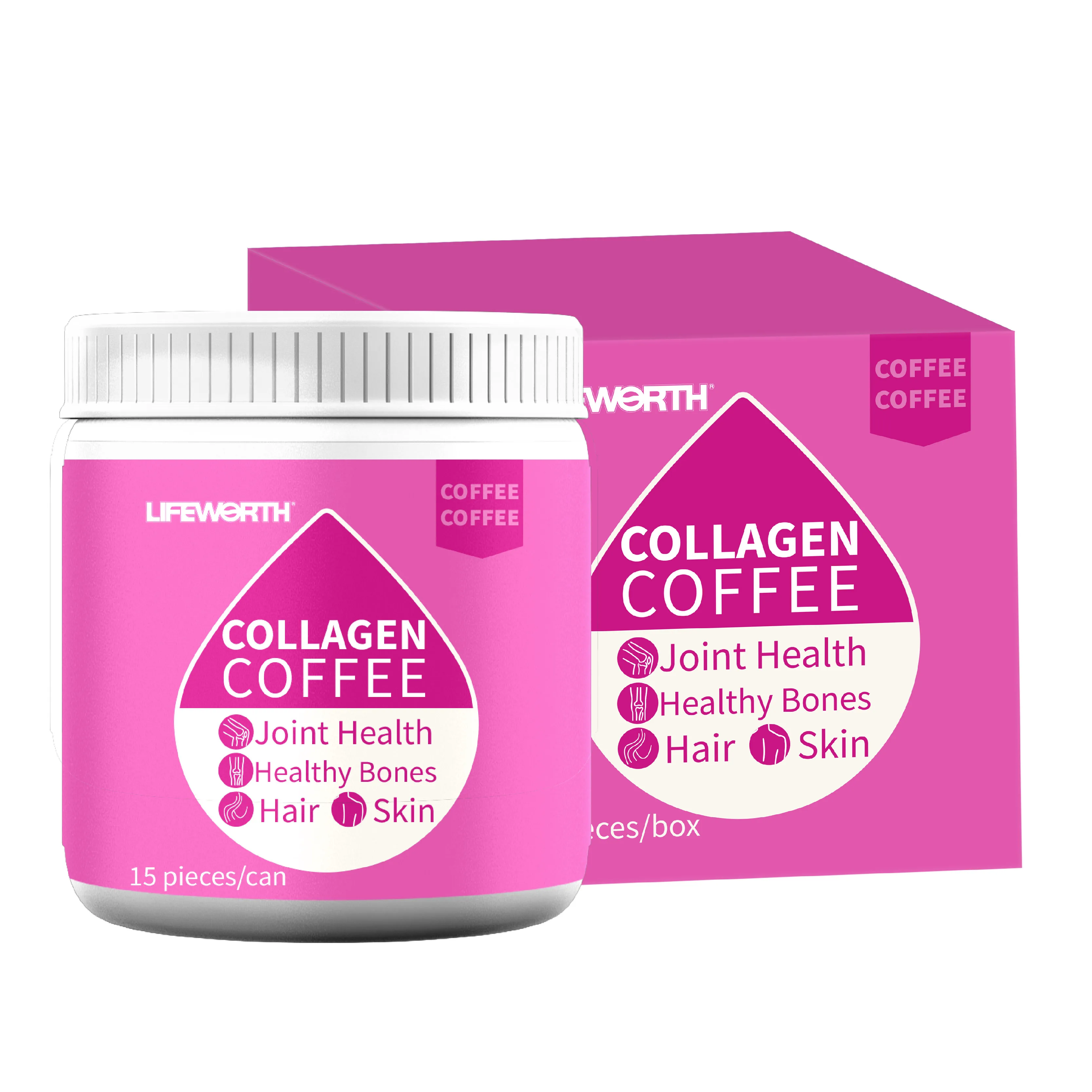 lifeworth wholesale weight loss instant coffee collagen powder