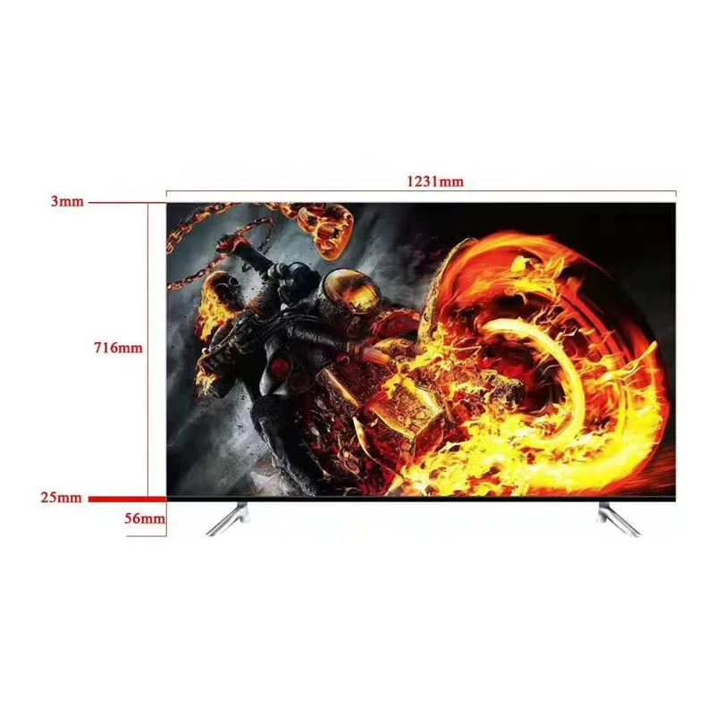 Promotion Digital wholesale A+ grade flat screen 1g+8g android 12 oled 55 inch lcd television 4k 8k smart tv