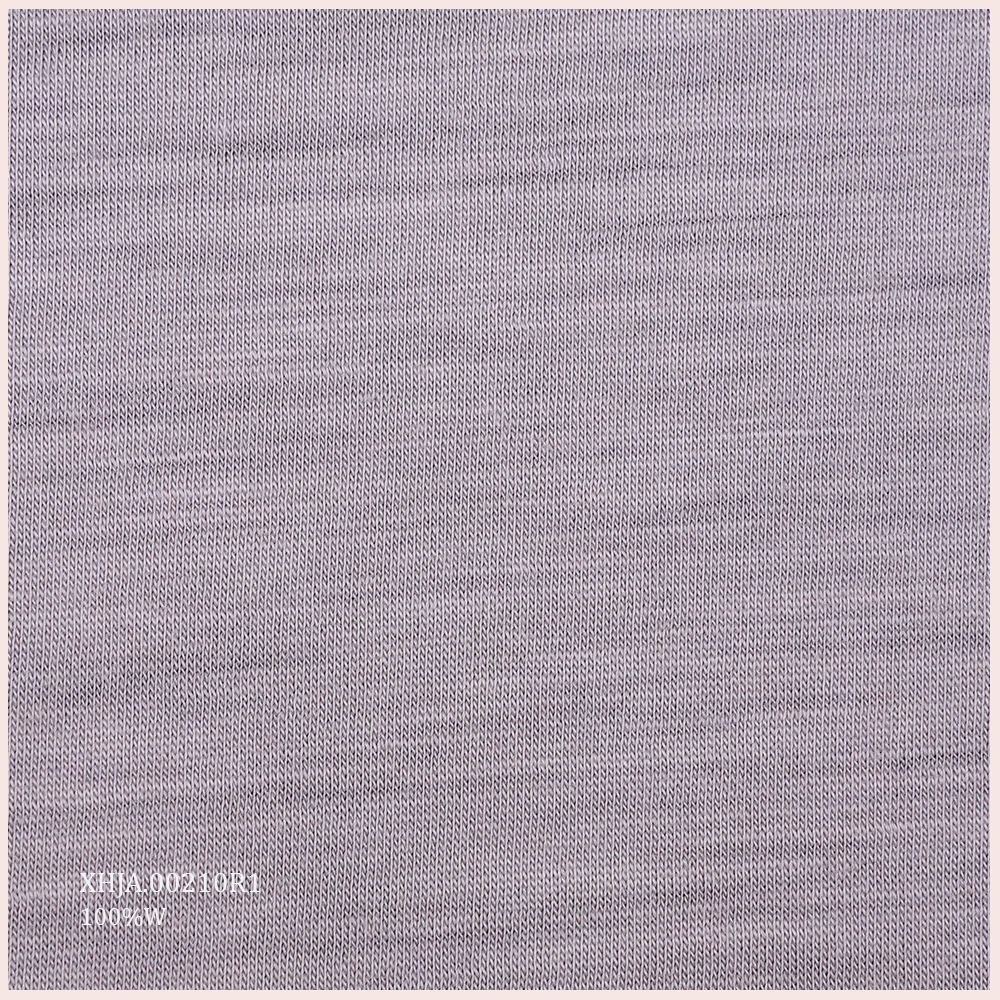Sustainable 100% Merino Wool Jersey Plain Clothes Knit Fabric Inner Layer Polo Shirt T-shirt Sportswear Fabric
