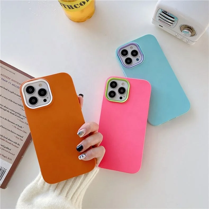 Trending 3 In 1 PC TPU Shockproof Brown Back Cover Phone Case For IPhone 13 Pro Max 11 12 Xs Xr 6G 7G 8G 7 8 PLUS Xs Max