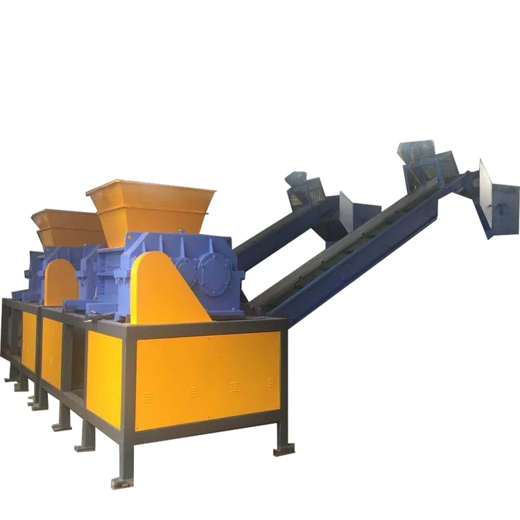 Factory special plastic shredder grinding machine crusher industrial waste scrap metal twin shaft fit for CE ISO certificate