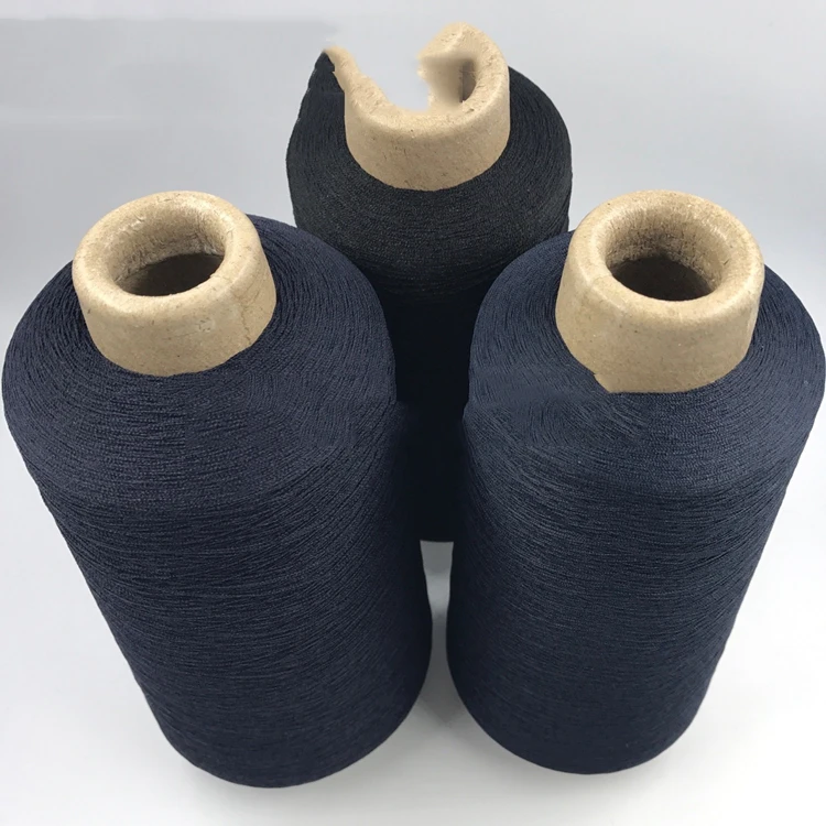 Knitting DTY Dyed Yarn Cone Black for Garments Hand Knitting Yarn