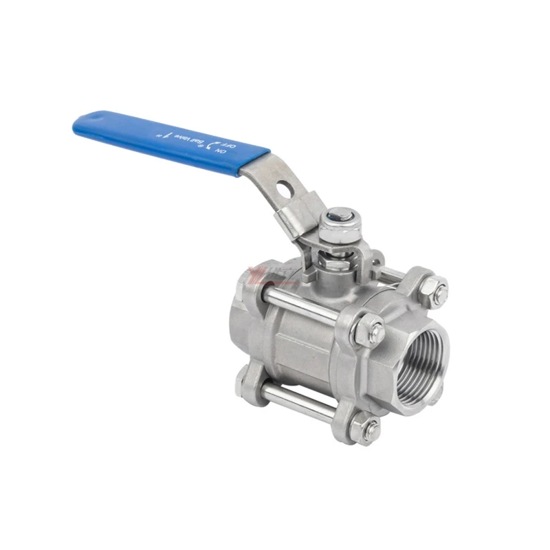 Высококачественная нержавеющая сталь RC NPT BSP 1000WOG 1 6 МПа 304 316 WCB с ручным замком 3 шт. резьбовой шаровой клапан