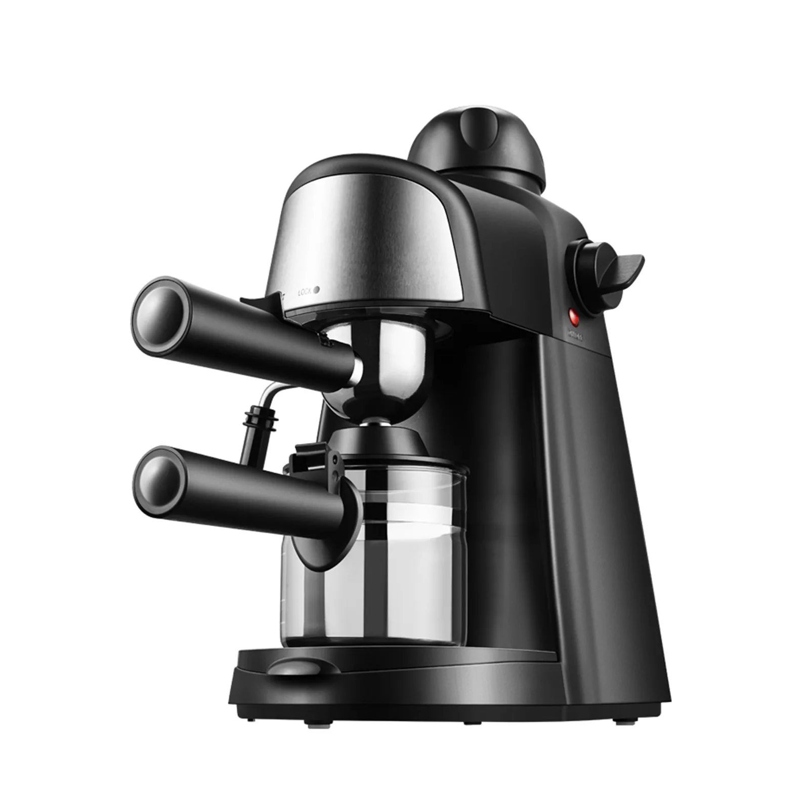 Popular Online 2024 Nice Look Coffee Machine for Home Espresso Steam Milk Froth Small Mini Semi-automatic Maker