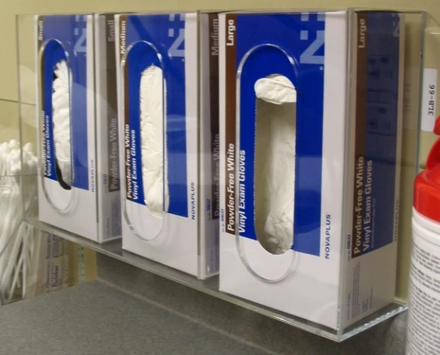 VONVIK Medical Lab Use Acrylic Wall Mount Glove Box Holder Gloves Dispenser