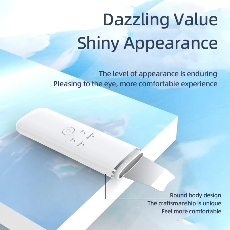 Skin scrubber professional vibration silicone face skin spatula blackhead remover facial scrubber