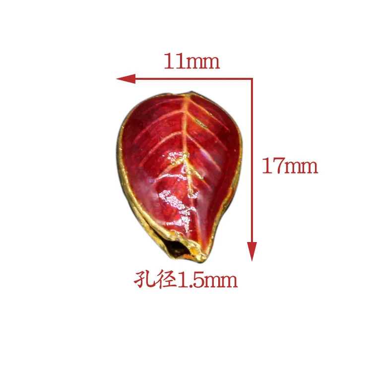 jincan traditional high temperature enamel mechanism Silver blue antique jewelry accessories back cloud bead cloisonne 17*11 sma