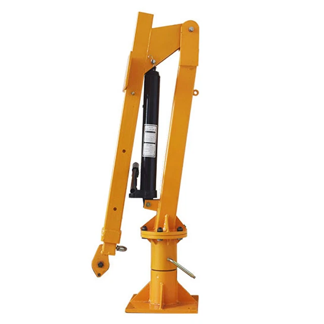 Mini Hydraulic Electric Winch 12v Pickup Truck crane truck Mounted Lifting Crane For Sale