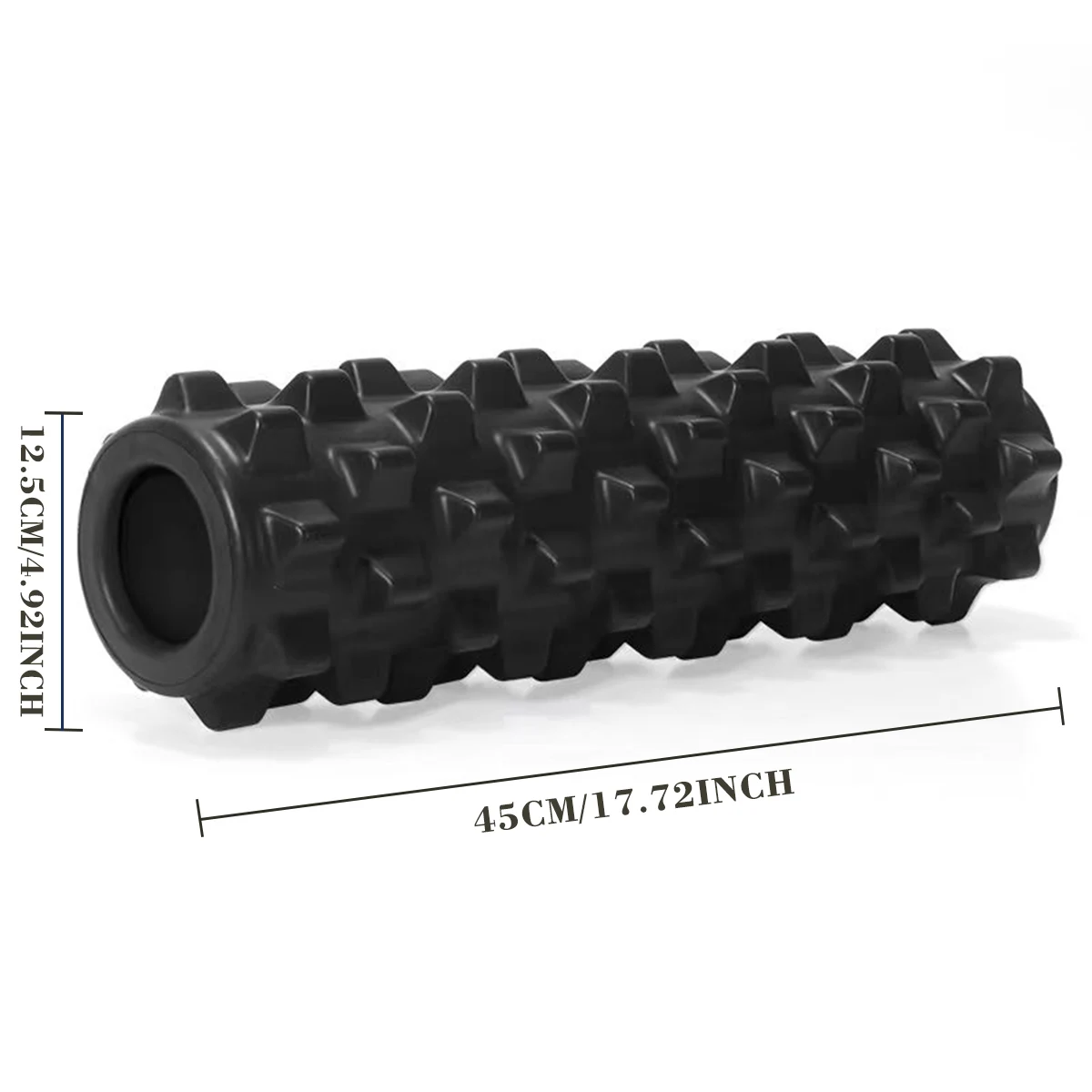 High-Density Foam Roller for Fitness Yoga & Massage Solid PVC Shaft Portable Muscle Release Exercise Tool EVA Materials