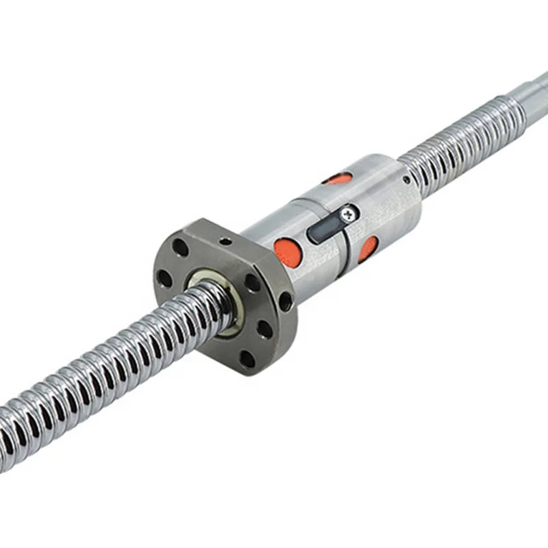 Good quality China factory 2005 ground ballscrew DFU double ball screw nut ballscrew