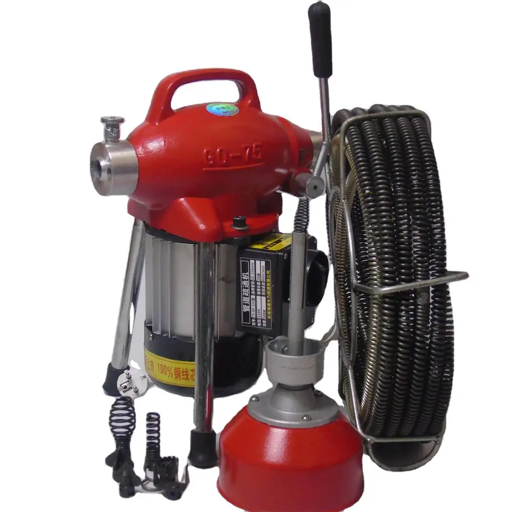 snake sewer pipe drain cleaning machine / electric drain cleaning