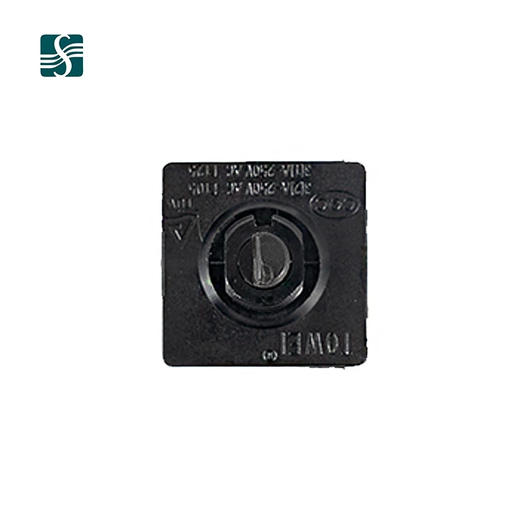 universal rotary switch 3A 250V mini rotary on off 3 position rotary switch for fan and coffee maker