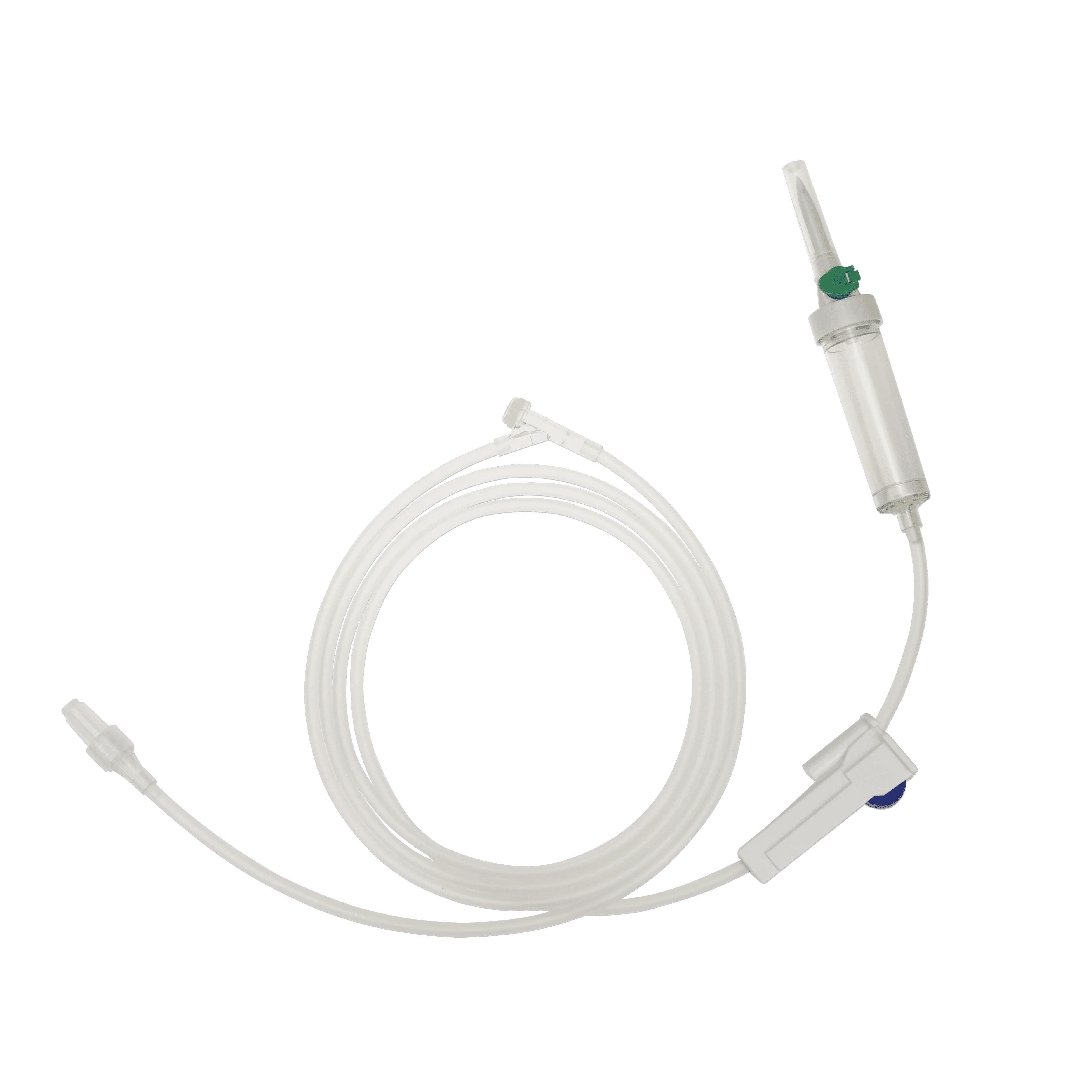 Disposable medical infusion set  ,infusion giving set ,IV administration set with needle free Y connector