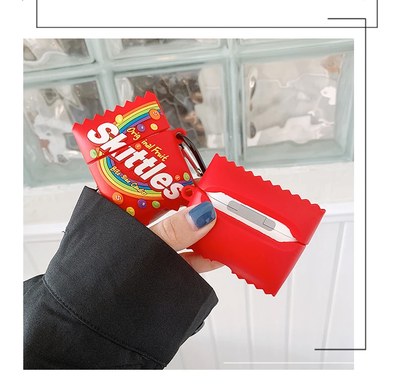 
Amazon Hot seller for Airpod Pro 3 Case Fun Cute Food Silicone Soft Protective Earphone Case for Airpods Pro case 