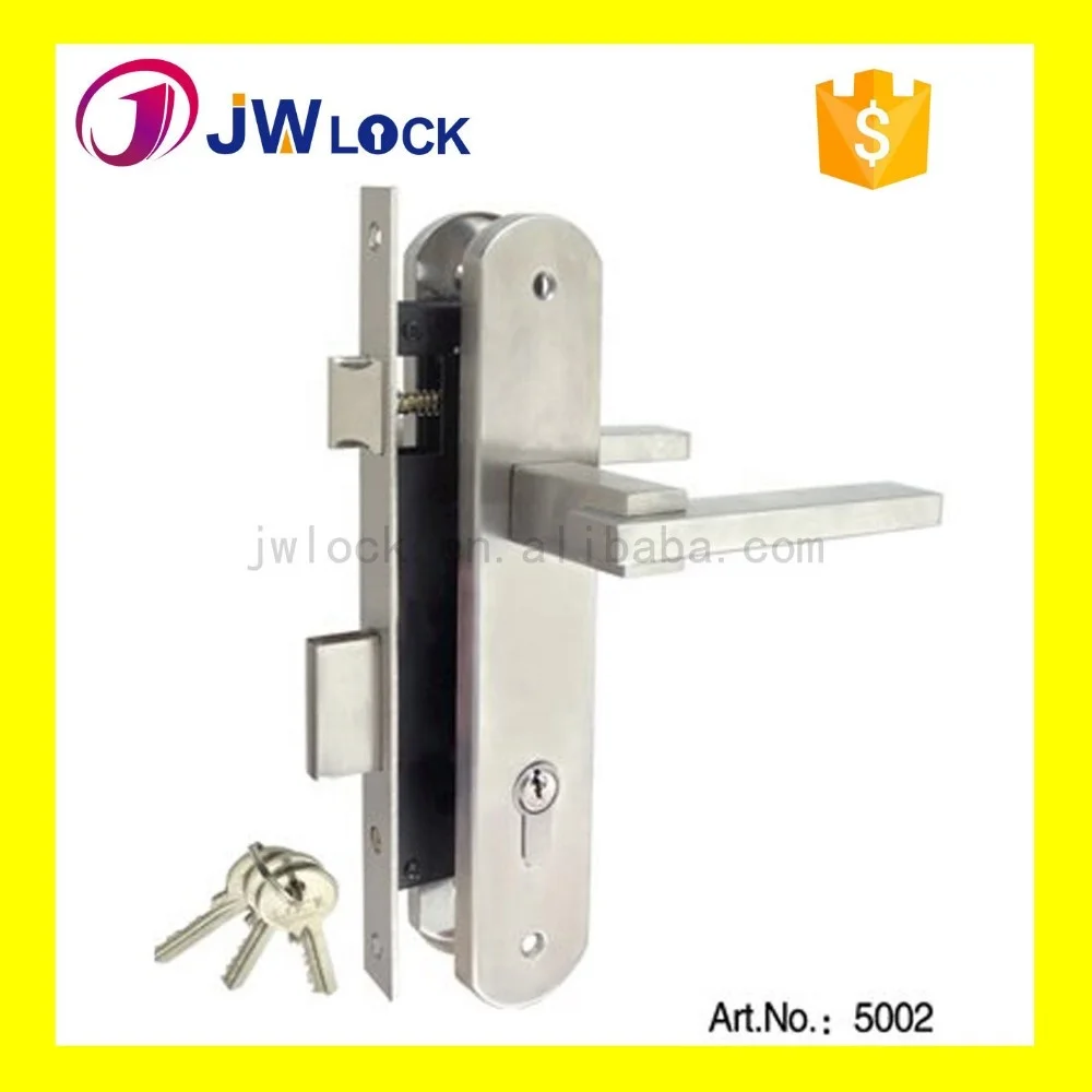 Cylinder Open Full Set Manufacture Stainless Steel Handle And Plate Mortise Cylinder Lockset
