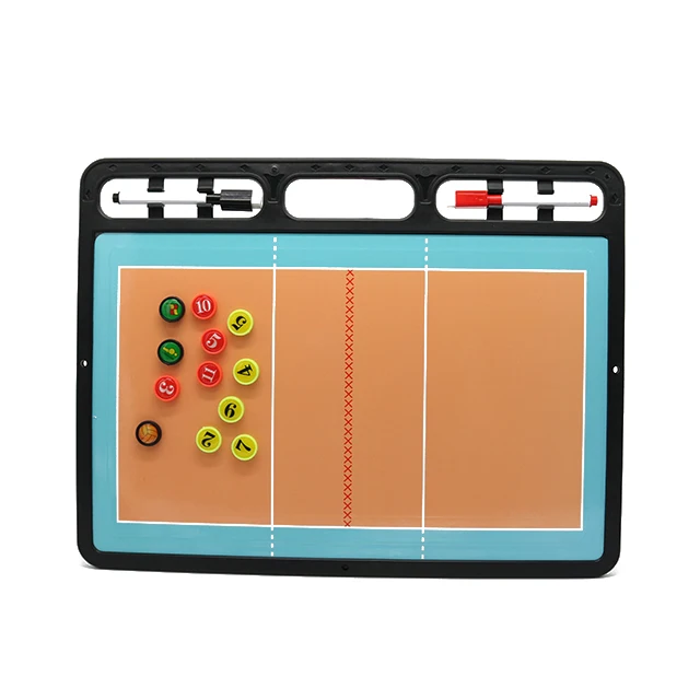 volleyball training magnetic coach board with Pen Dry Erase Clipboard Teaching tactic board