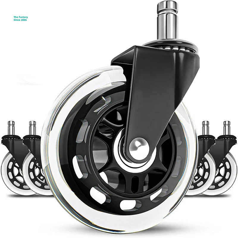 45 TO 90 KG Heavy duty small plastic rubber swivel office chair caster furniture castor