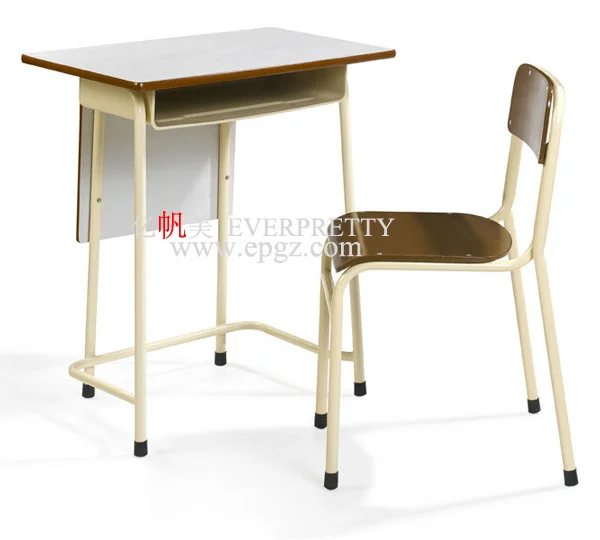 Wholesale commercial fixed single school table and chair for high school