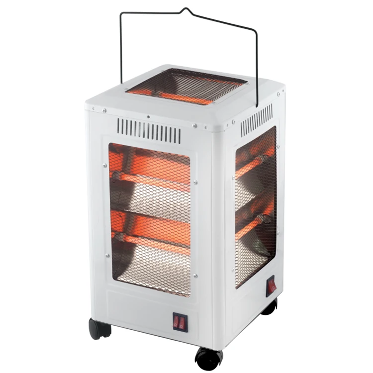 CE/CB certified 2000W electric portable air heater 5 quartz tubes heater